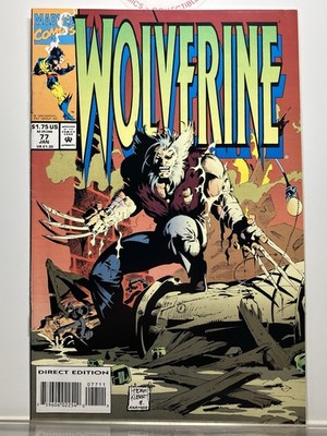 WOLVERINE #77 (1994) MARVEL COMICS- ADAM KUBERT COVER- VF/NM