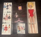 VTG Barbie Blonde Bubble Cut #850 BOOK Imported Japan 1962 SEALED W/accessories