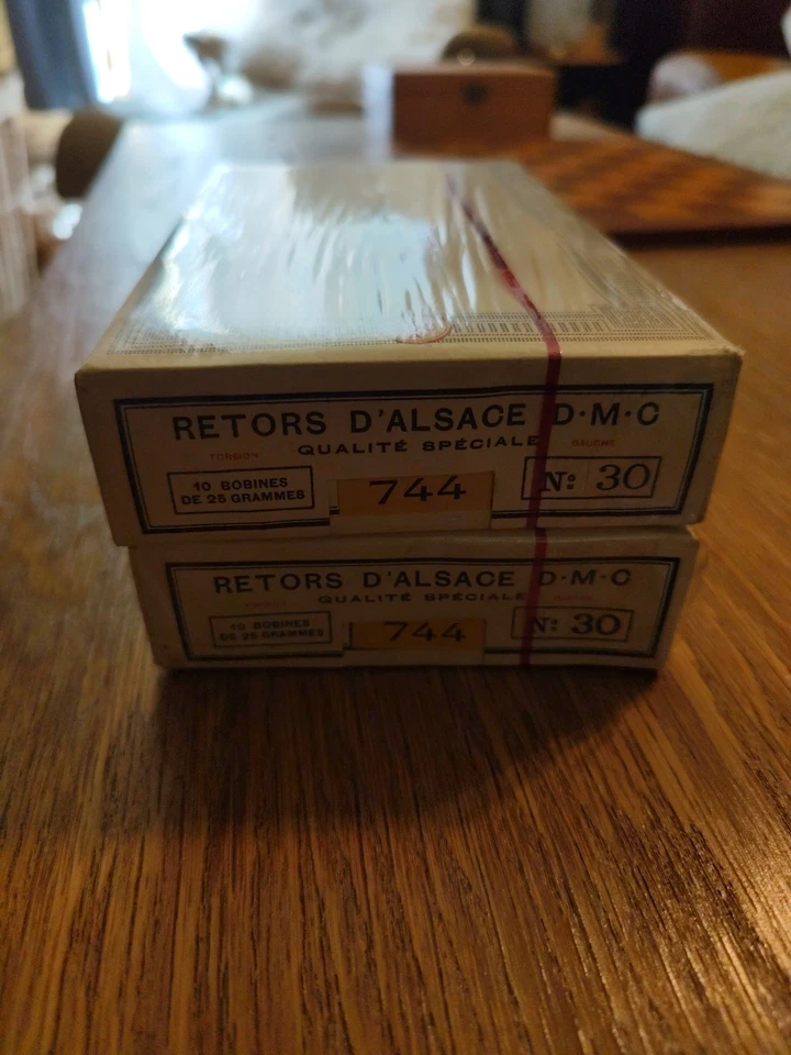 2 Boites 20 Bobines De Fil DORÉ DMC neuf De Stock Sous Blister Ancien  - Photo 3/4