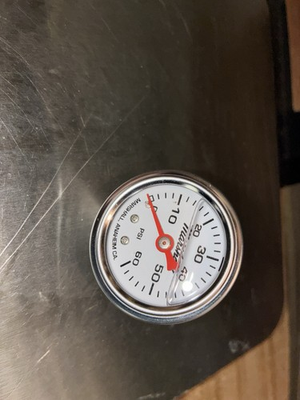 #ad Marshall 60psi oil pressure gauge big twin evolution White face all years $47.08