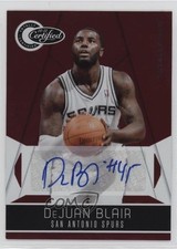 2010-11 Totally Certified Red Signatures 49/99 DeJuan Blair #120 Auto 2d9