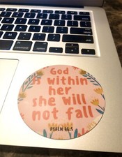 Vinyl Sticker 3x3, Faith Based, Christian, Faith Affirmation, Psalm 46:5