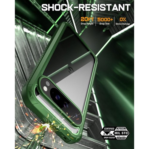 For Google Pixel 9 Pro XL 5G Case Poetic Built-in Screen Shockproof Clear Cover - Picture 18 of 25