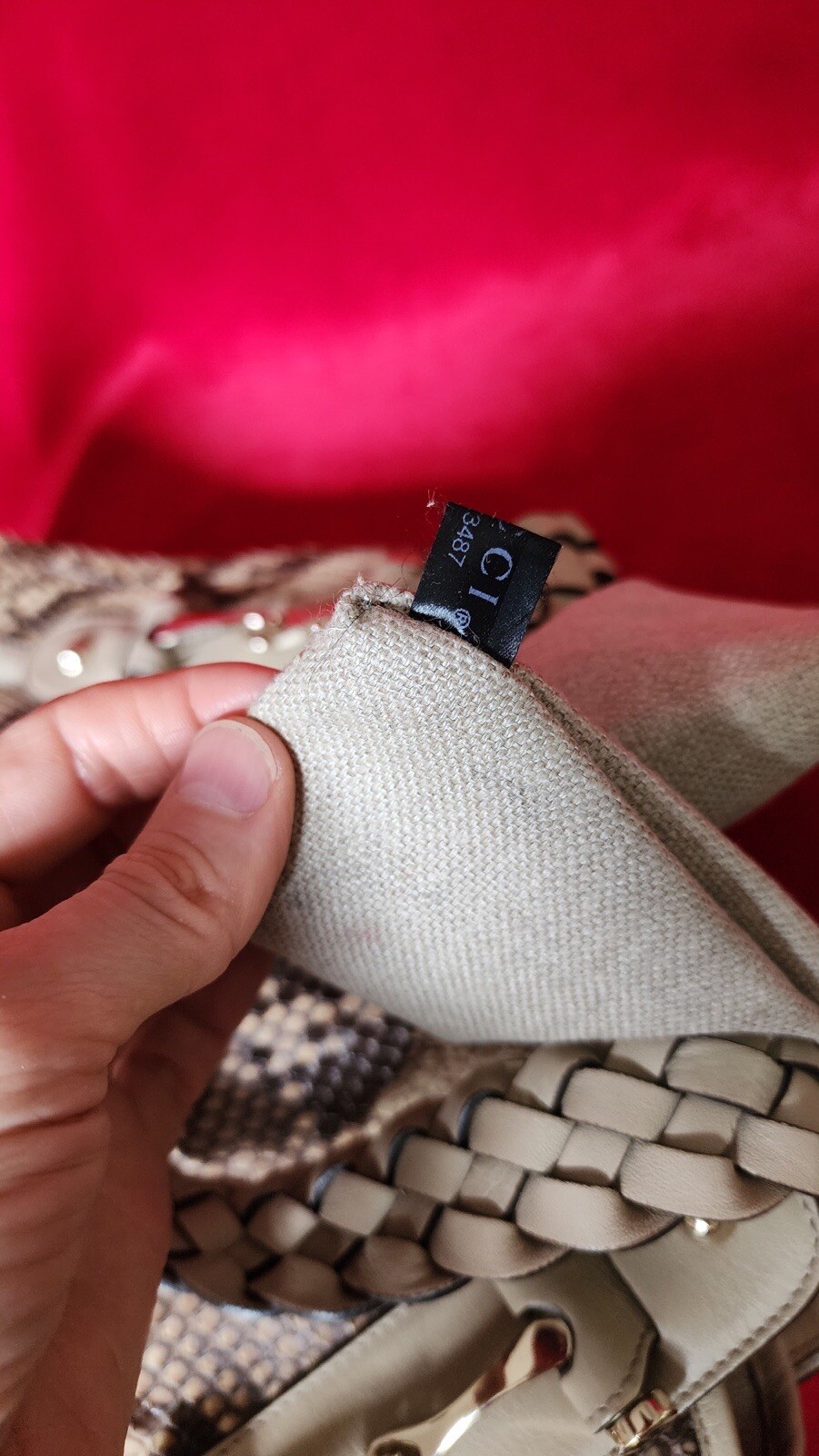 Gucci Pelham Medium Beige Python Shoulder Bag Ret… - image 11