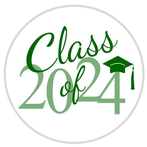 90 etiquetas de direcciones de graduación - sellos personalizados y 60 sobres - clase de 2024 - Imagen 19 de 33