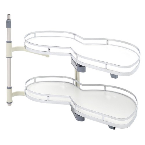 Kitchen Cabinet Cupboard Corner Pull Out Shelf Carousel Storage Rack Soft Close - Picture 25 of 27