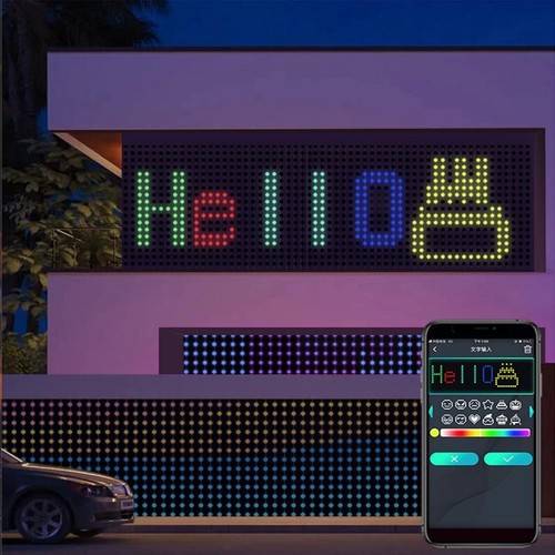 Smart LED RGB Curtain String Lights Fairy Light APP Control DIY Picture Display - Picture 5 of 15