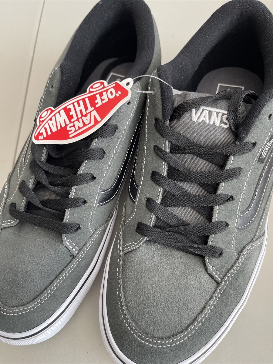 VANS Mens Skate Bearcat Low Top Skakeboarding Shoes, Gray Suede