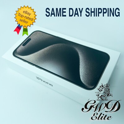Apple iPhone 15 Pro Max 512GB Black Titanium Same Day Shipping 