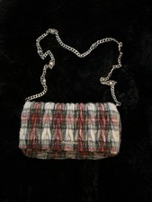 Mui Mui Tartan Plaid Shoulderstrap/clutch Handbag