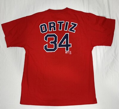 Ortiz Red Sox Game Shirts Majestic Boston Red Sox David Ortiz Tee, 2X