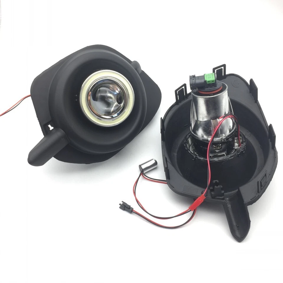 LED Angel Eyes DRL Lamp Projector Lens Foglights For Mitsubishi Montero Sport - Imagem 3 de 4