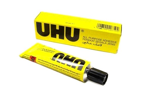 UHU Adhesive Glue All Purpose Bond Fabrics Glass Porcelain Ceramic Metal 35ml x2 - Picture 3 of 4