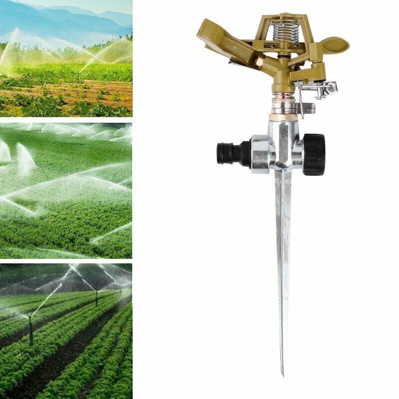 2x Rasensprenger Metall Impulsregner Kreisregner Rasen Garten Sprenger