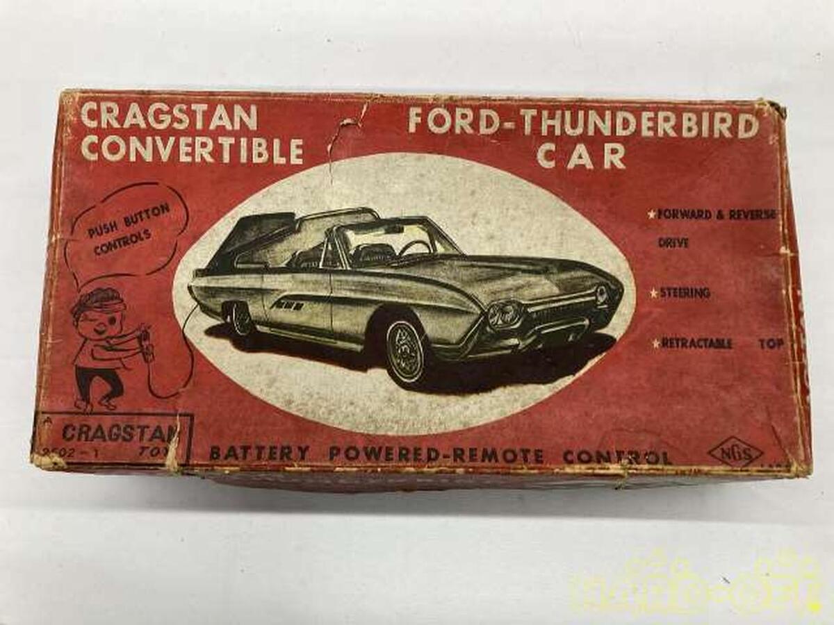 Yonezawa Toys Tin Toy Car Cragstan Convertible Ford Yonezawa Toys Tin Toy Car Cragstan Convertible Ford