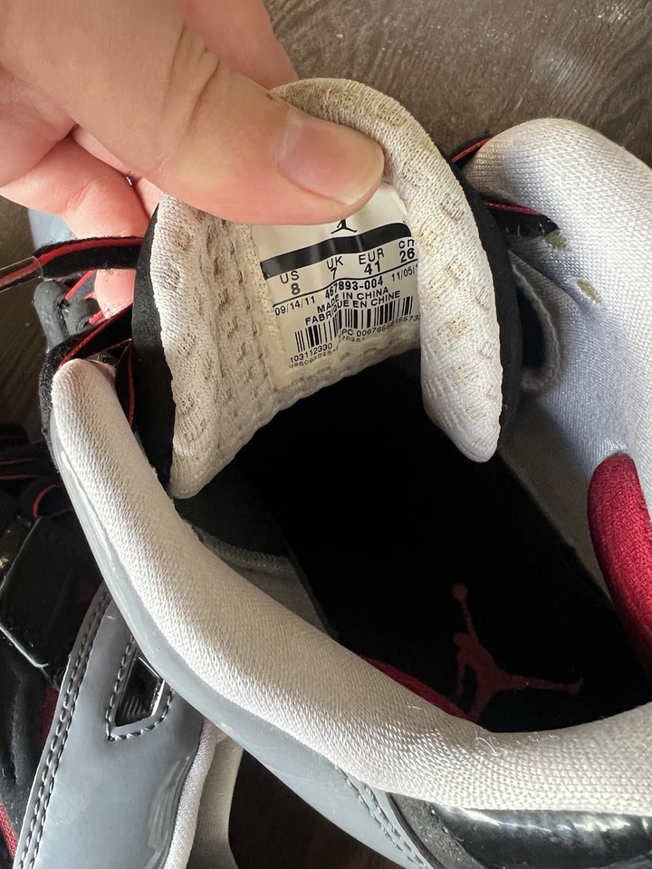 Размер 8 - Jordan Big Ups серый - 467893-011 - Изображение 2 из 4