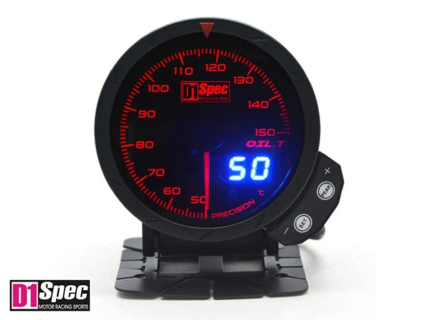 Genuino D1 Spec Distinct Racing Gauge III 60 mm Temperatura del Aceite Esfera Negra Foto 2 de 3
