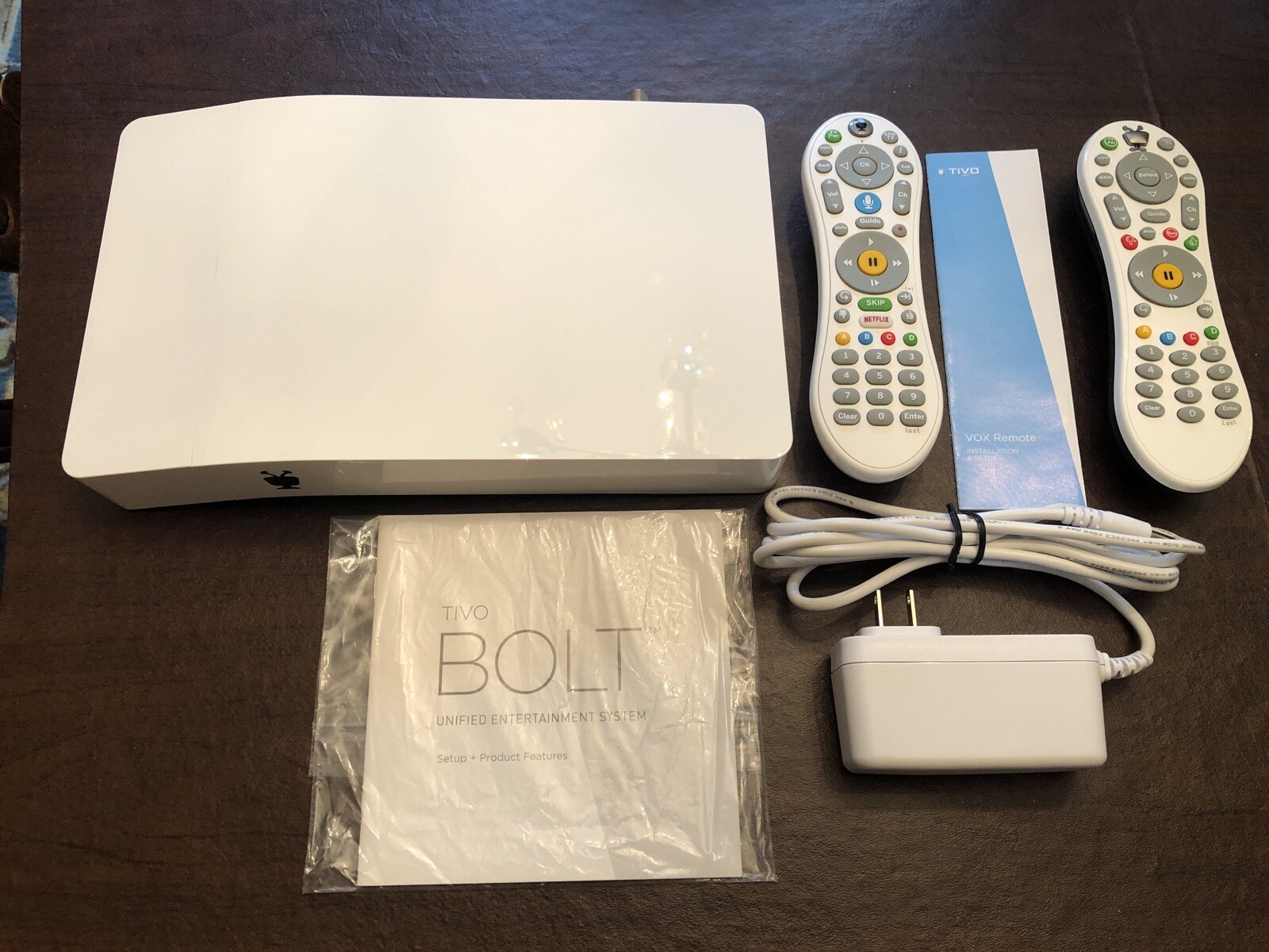 TiVo BOLT 500 GB DVR & Streaming Media Player TCD849500 W/Two Remotes