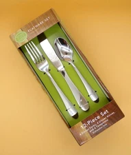 Dash of That® Emily Sand Collection Flatware Set - 12 Piece Dishwasher Safe