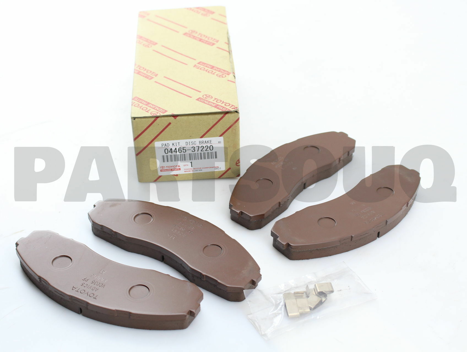 0446537220 Genuine Toyota PAD KIT, DISC BRAKE, FRONT 04465-37220  