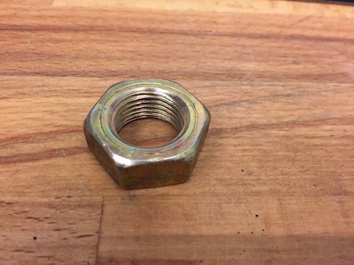 5/8" UNF Half Nut x TWO Zinc Plated Lock Locking Jam Race Car Rose Joint Rod End - Picture 4 of 4