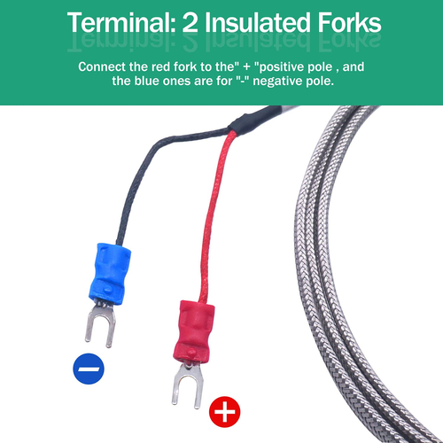/2M NPT 1/2"Inch (6X50MM) Pipe Thread Temperature Sensor Probe Two Wire Temperat - 第 4/12 張圖片
