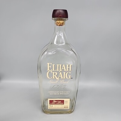 Elijah Craig Small Batch Bourbon 1789 Empty Bottle With Cork