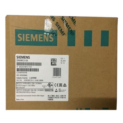 6SL3210-5BE13-7UV0 1PCS NEU SIEMENS SINAMICS V20 RATED POWER 6SL3210-5BE13-7UV0
