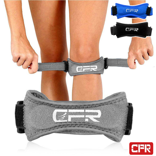 UNISEX KNEE BRACE SUPPORT PATELLA STABILIZER STRAP ARTHRITIS TENDON PAIN RELIEF - Picture 1 of 11