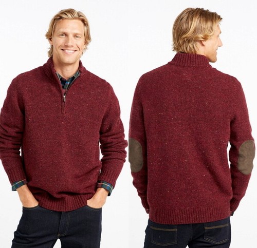L.L. Bean Men's Red Shetland Wool 