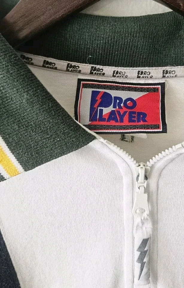 Vintage Pro Player Greenbay Packers 1/4 Cremallera Manga Larga Talla Grande W3 Foto 3 de 4
