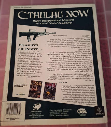 Ruf von Cthulhu Cthlhu jetzt moderne Schusswaffen, Forensik & Berufe, - Bild 2 von 4