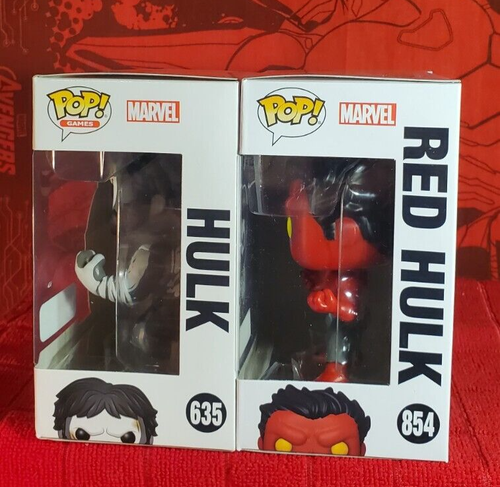 Funko Pop! Marvel HULK - GameVerse Hulk #635 (Walmart) & Red HULK #854 (HT) - Picture 6 of 9
