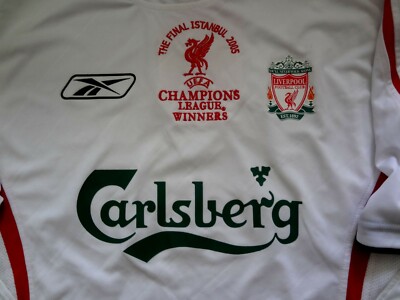 Authentic 2005/06 Liverpool Away Reebok w/ UCL Embroidery