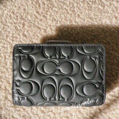 COACH 財布 NWT COACH Medium Corner Zip Wallet With Signature Leather CM241