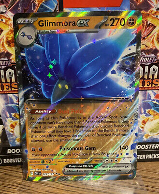 Glimmora EX Holo Double Rare 123/197 Pokémon Obsidian Flames Glimmora EX Holo Double Rare 123/197 Pokémon Obsidian Flames