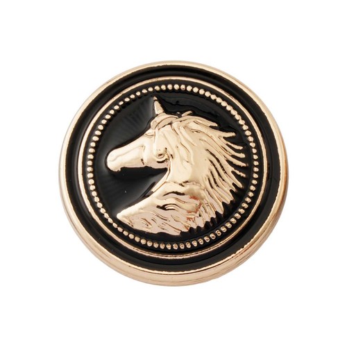 5pcs Unicorn Embossed Metal Buttons 18/23mm - Picture 9 of 10