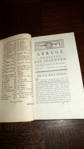 ABREGE DE TOUTES LES SCIENCES A L'USAGE DES ENFANTS - 1784 - Picture 8 of 12