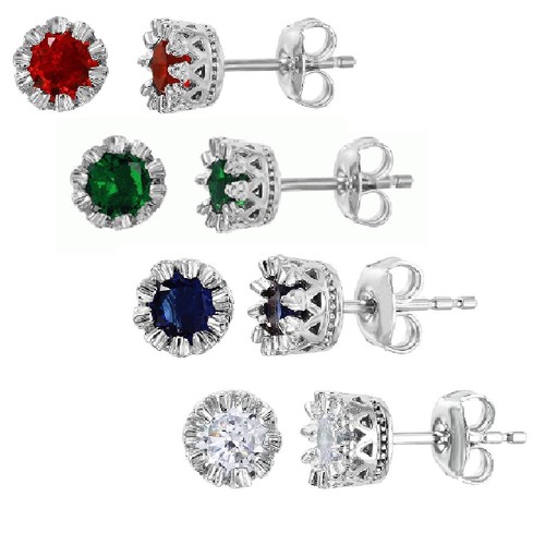 Orecchini Lobo Cristalli Bianchi in ARGENTO 925 - K03ER03