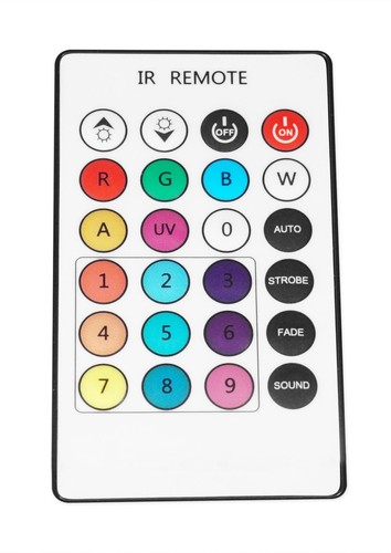 Rockville RockWedge LED RGBWA+UV Battery Powered Wireless DMX White Par Up-Light - Picture 5 of 12