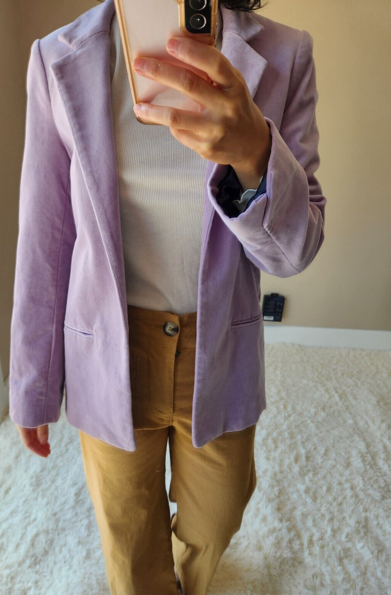 NWT ZADIG & VOLTAIRE Volly Velour Open Front Jacket Pink NWT ZADIG & VOLTAIRE Volly Velour Open Front Jacket Pink