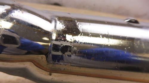 1987 Yamaha XVZ1300 Venture Royale Y779> right side exhaust muffler silencer - Picture 5 of 12