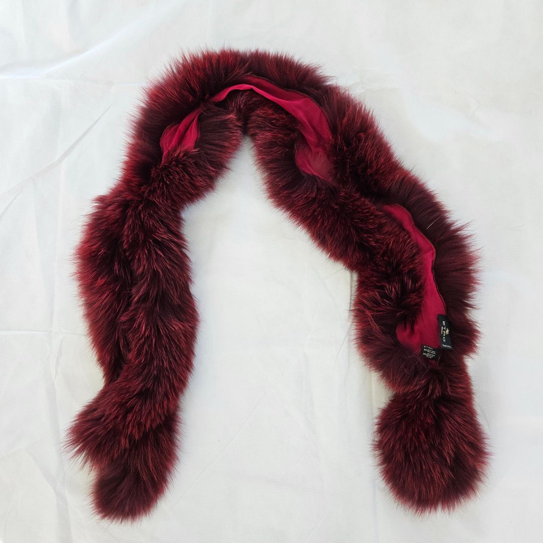 burgundy dress with fur shawl Ms. Diva Faux Fur Shawl