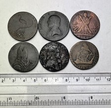 x6 George III Conder Tokens -