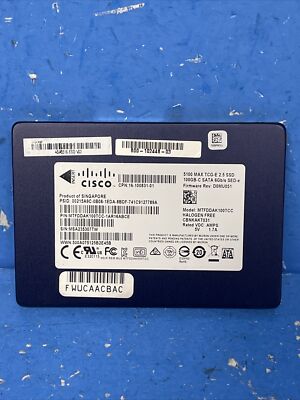 MTFDDAK100TCC Cisco 100GB SATA 6Gb/s 2.5'' SED Solid State Drive SSD