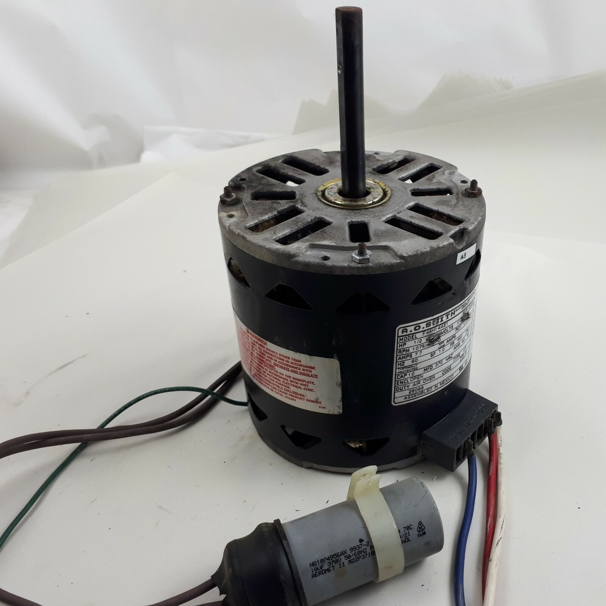 F48H14A51 A O SMITH 115V Blower Fan Motor 1/2 HP 1075 RPM