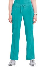 Scrubs Cherokee Low Rise Drawstring Pant 1123A TLPS Teal Blue Free Shipping