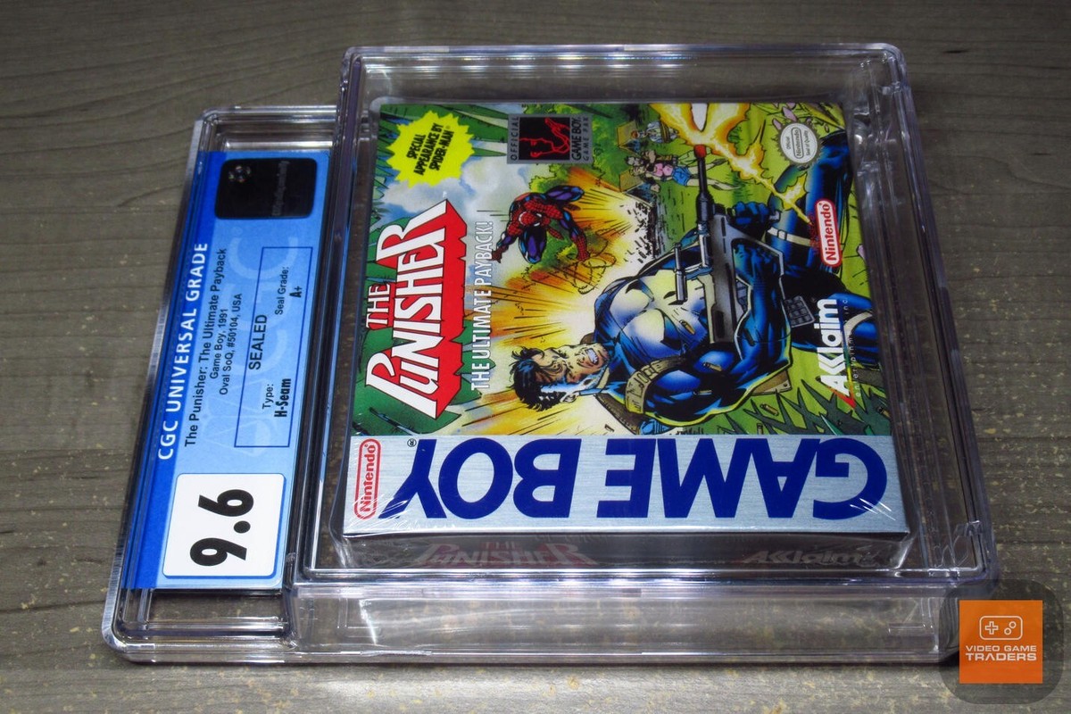 CGC 9.6 A+ - The Punisher Original Game Boy, GameBoy 1991 NEW