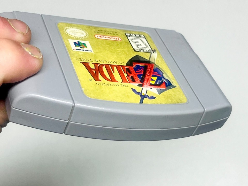 Zelda Ocarina of Time + Saves Authentic N64 Nintendo 64 Game Tested