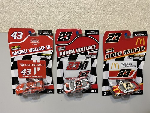 NASCAR Authentics - 6 car Bubba Wallace lot #23 Dr. Pepper McDonald's Toyota - Picture 2 of 5